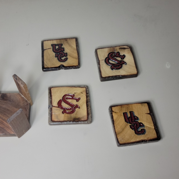 USC Gamecocks Coaster Gift Set - Picture 7 of 11